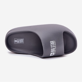 Slippers de mousse masculine avec le logo gris Big Star RR174A013 1