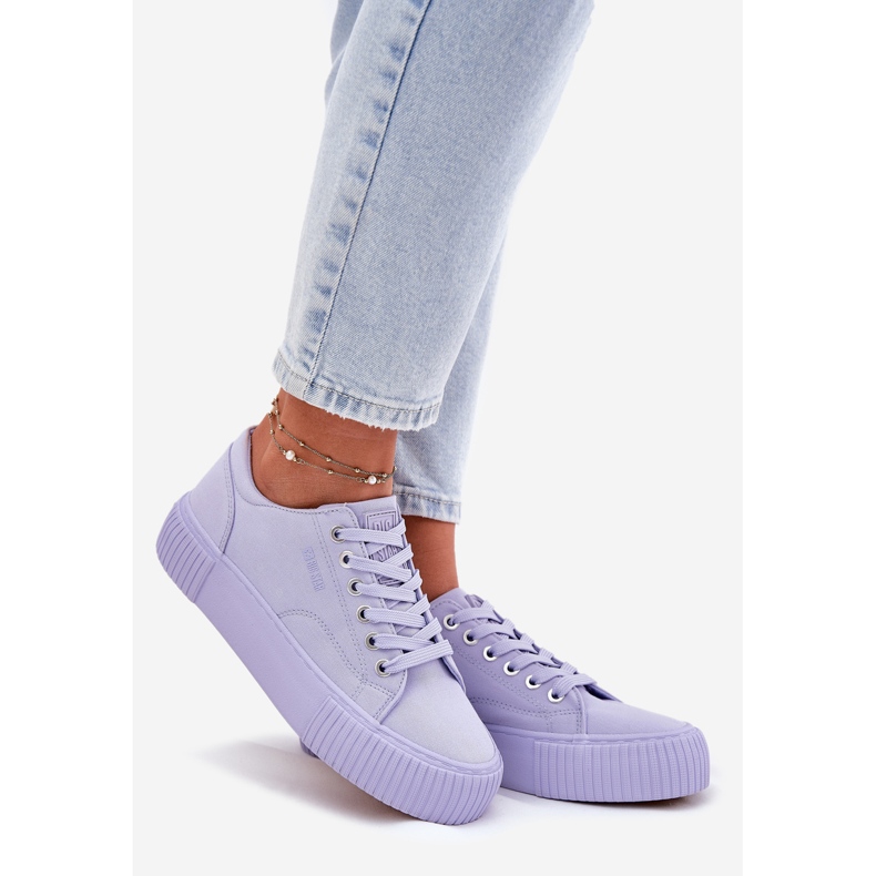Big Star RR274406 Sneakers matériaux pour femmes violet 1