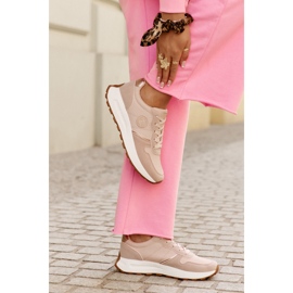 Sneakers féminins sur la plate-forme Big Star RR274489 Système rose Hi-Polish 2