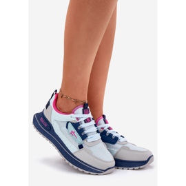 Chaussures sportives pour femmes sur la plateforme Big Star RR274A225 Système bleu-Polish 1