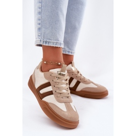 Sneakers pour femmes avec Eco Suede Beige 2