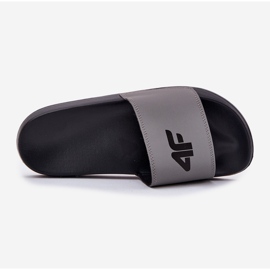 Slippers masculins 4f 4FRMM00FSLIM011-25S Gray gris 1