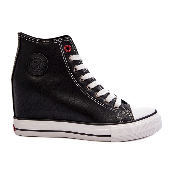 Baskets Compensées Femme Cross Jeans NN2R4005 Noir le noir 1