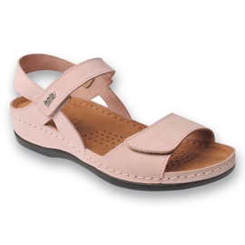 Befado Sandales en cuir féminin inblu 158d002 rose 1