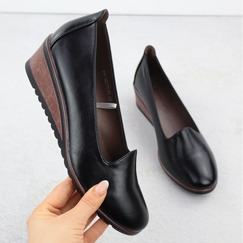 Chaussures pour coins noirs Potocki SZ12276 le noir 1 Chaussures pour coins noirs Potocki SZ12276 le noir 1