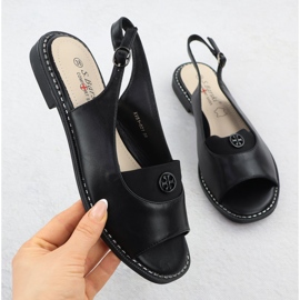 S.Barski Sandales féminines Czarne S. Barski KV51-021 noir 1