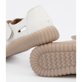 Seastar Chaussures ouvertes pour femmes avec velcro blanche 2