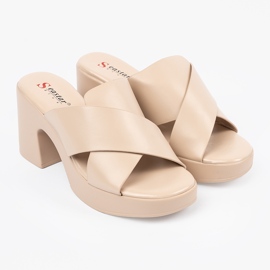 Seastar Flip beige -flops sur le post 2