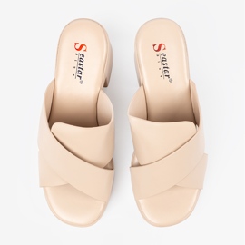 Seastar Flip beige -flops sur le post 1