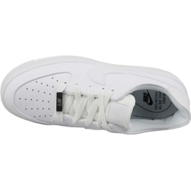 Chaussures Nike Air Force 1 Sage Low AR5339-100 en cuir blanc blanche 2
