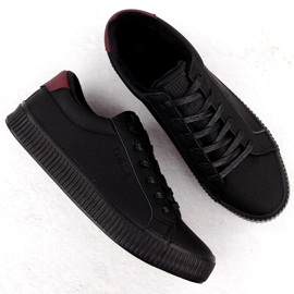 Sneakers isolés pour femmes Big Star OO274A462 Black noir 5