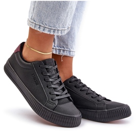 Sneakers isolés pour femmes Big Star OO274A462 Black noir 3