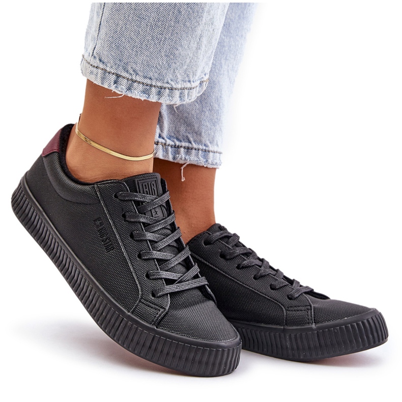 Sneakers isolés pour femmes Big Star OO274A462 Black noir 3