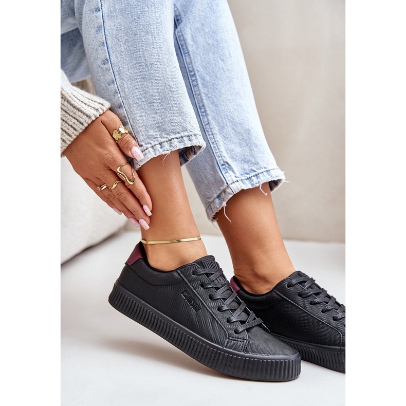 Sneakers isolés pour femmes Big Star OO274A462 Black le noir 2
