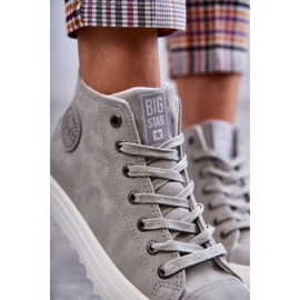 Baskets Big Star féminines High isolate Grey EE274114 gris 4