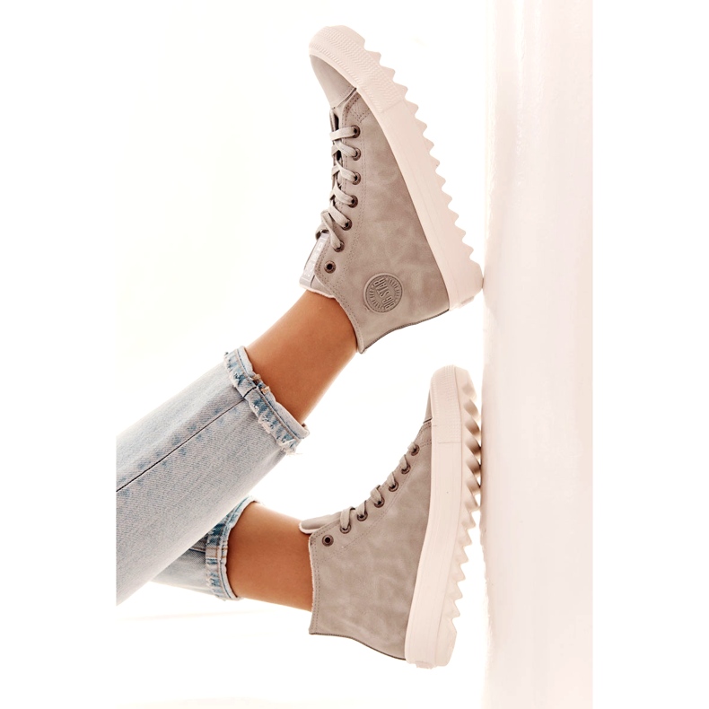 Baskets Big Star féminines High isolate Grey EE274114 gris 3