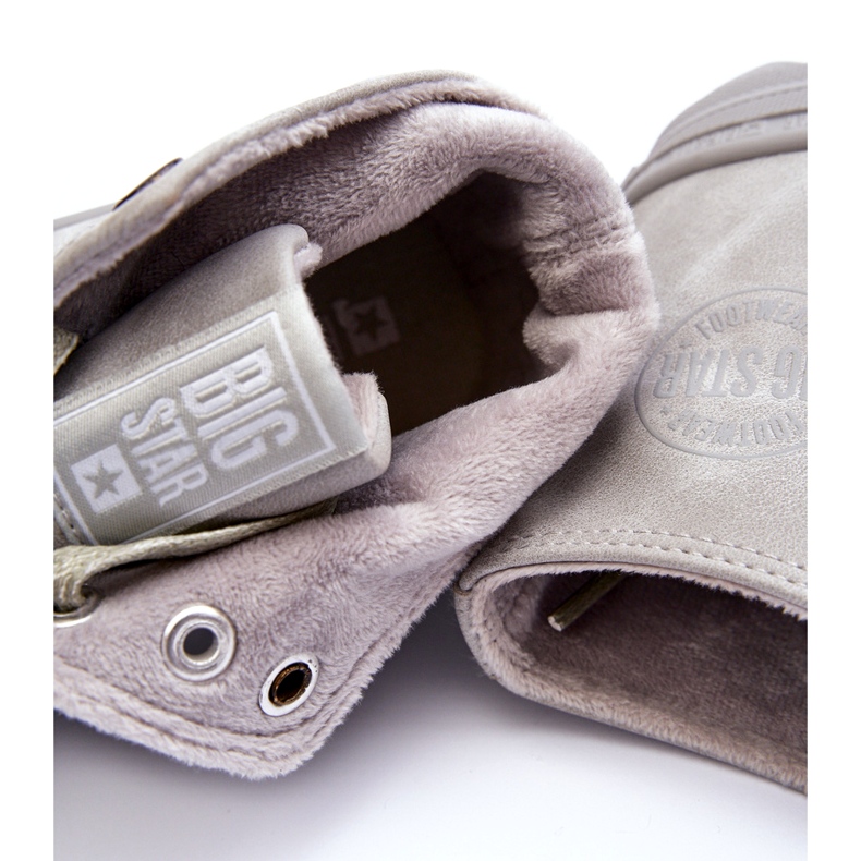 Baskets Big Star féminines High isolate Grey EE274114 gris 1