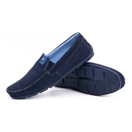 Olivier Mocassins homme cuir 937MA bleu marine 2