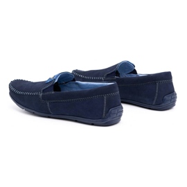 Olivier Mocassins homme cuir 937MA bleu marine 4