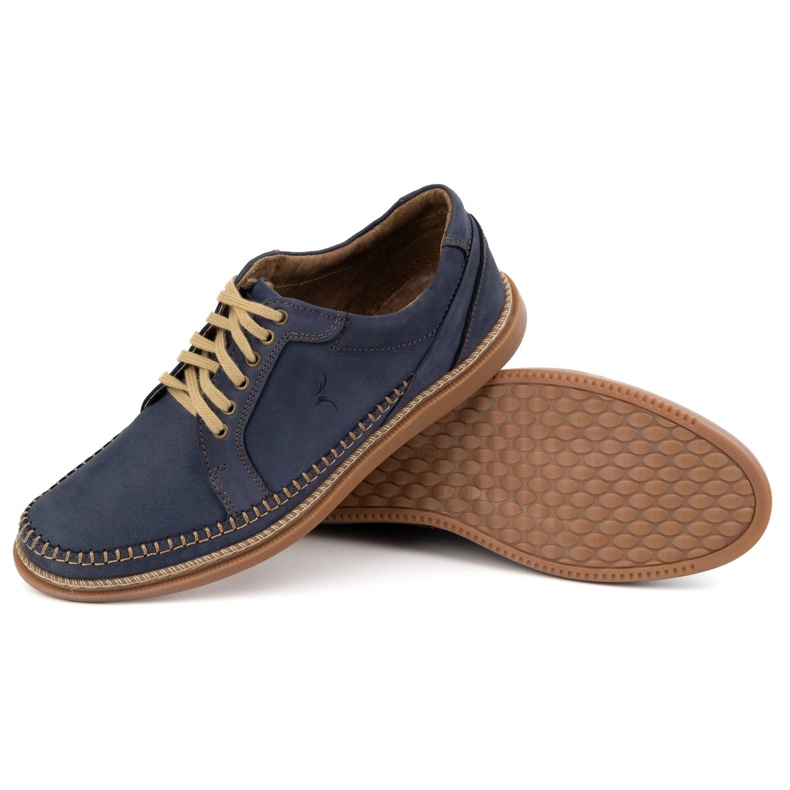 Antex Chaussures en cuir masculin Modèle décontracté 313gt bleu marine 2 Antex Chaussures en cuir masculin Modèle décontracté 313gt bleu marine 2