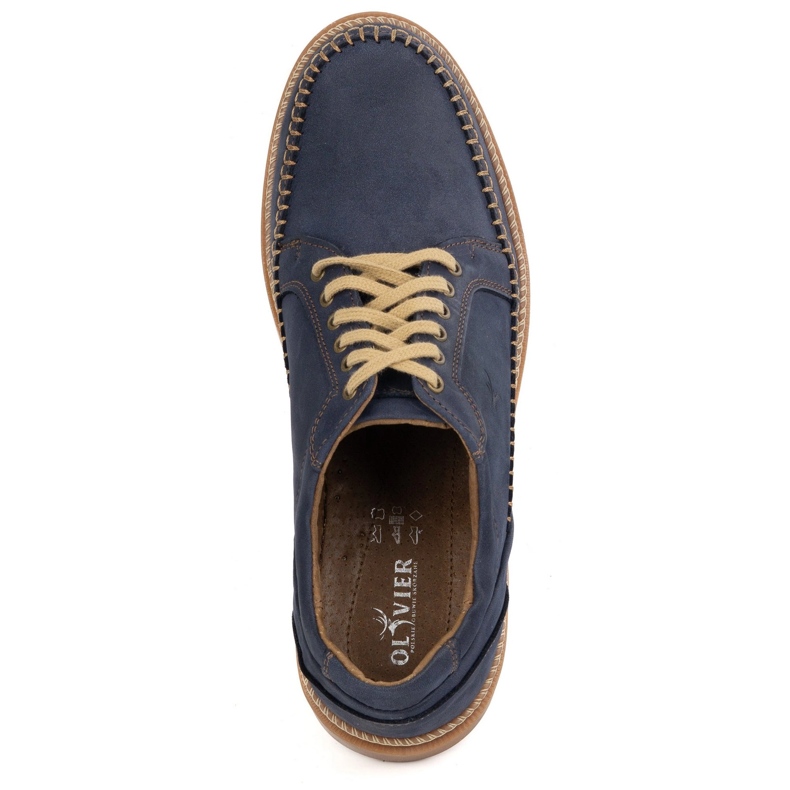 Antex Chaussures en cuir masculin Modèle décontracté 313gt bleu marine 5 Antex Chaussures en cuir masculin Modèle décontracté 313gt bleu marine 5