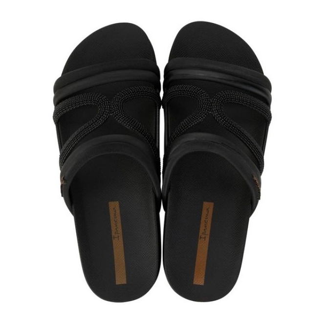 Slide Ipanema 827262 BG087 Flip Flops noir 1