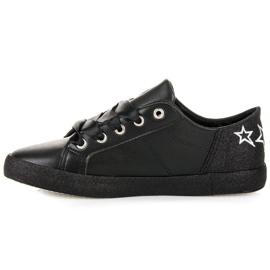 L&H Baskets attachées avec un ruban le noir 3