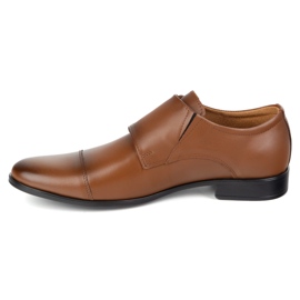 Olivier Chaussures formelles en cuir moines en cuir 306l marron clair brun 1 Olivier Chaussures formelles en cuir moines en cuir 306l marron clair brun 1