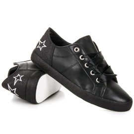 L&H Baskets attachées avec un ruban le noir 4