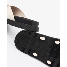 Seastar Les tongs féminines légers avec une boucle dorée beige 1