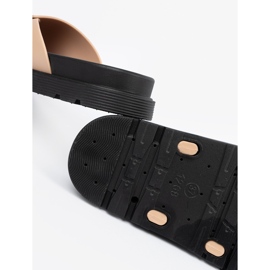 Seastar Les tongs des femmes beige avec une boucle dorée 2 Seastar Les tongs des femmes beige avec une boucle dorée 2