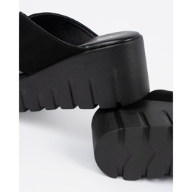 Seastar Sandales compensées femme en daim noir le noir 5