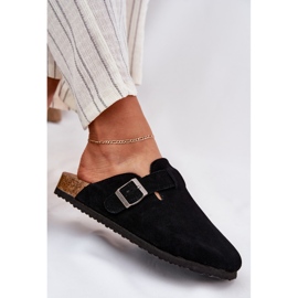 Flip en daim féminin -flops avec Big Star RR274A384 Blâme noir le noir 7