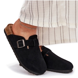 Flip en daim féminin -flops avec Big Star RR274A384 Blâme noir le noir 8