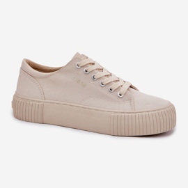 Sneakers matériels des femmes Big Star RR274407 beige 2