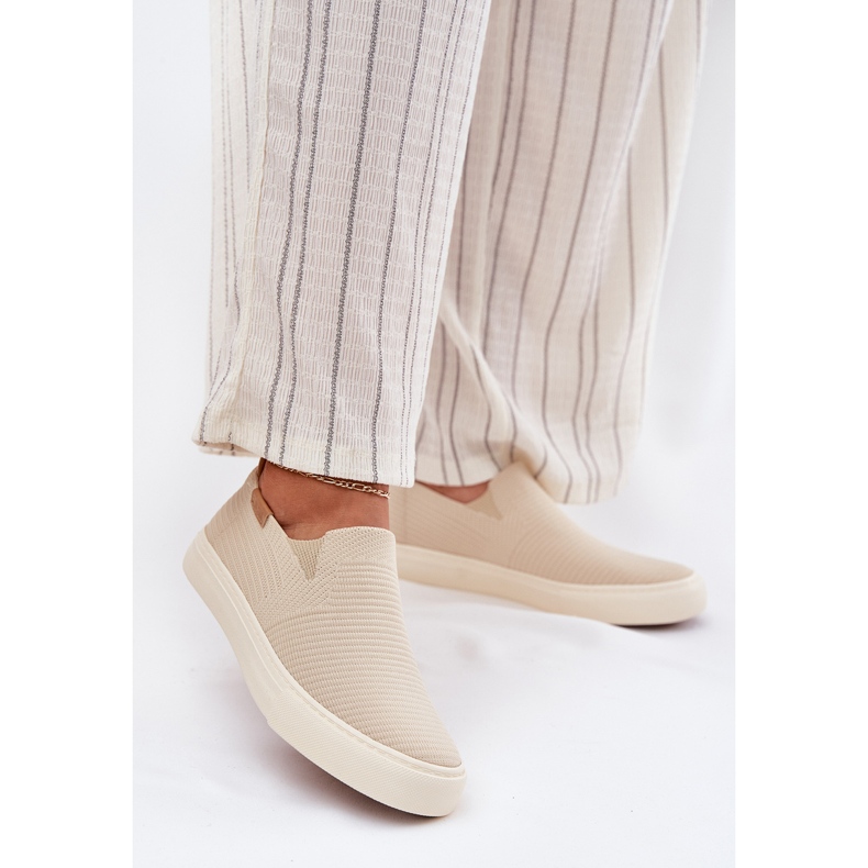 Slip-on Women's Big Star RR274721 baskets beige 2