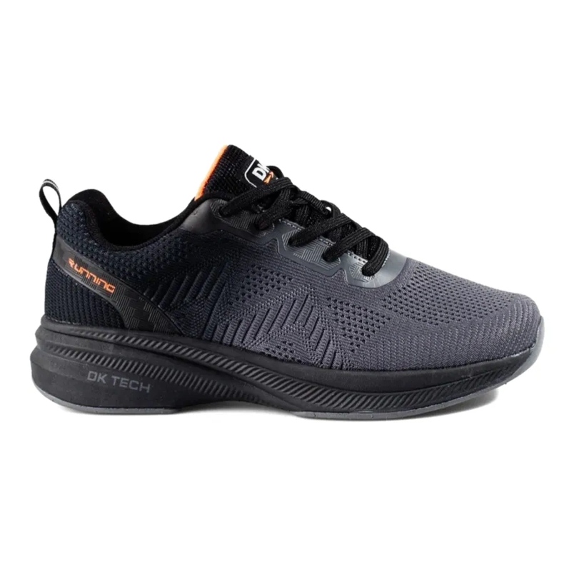 Chaussures de sport pour femmes noires et grises de DK 1