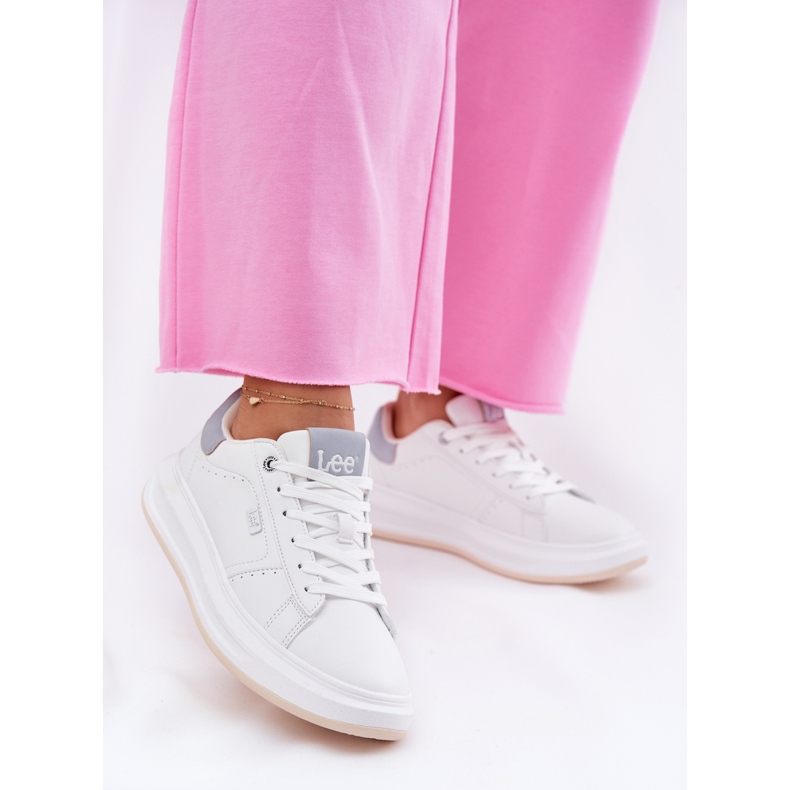 Sneakers pour femmes sur la plate-forme Lee Naomi Femmes Low 50251012.06K Blanc 2