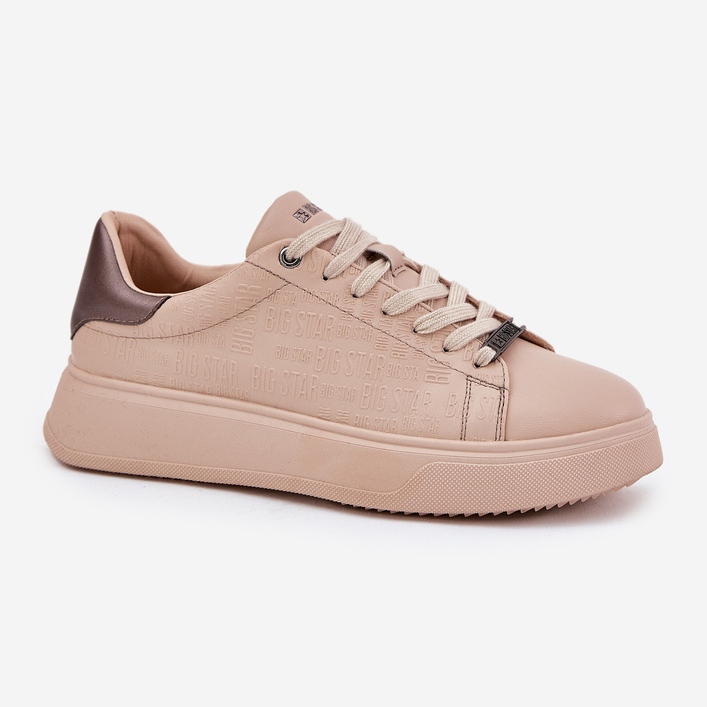 Baskets féminines avec Eco Leather Big Star RR274259 Beige 1
