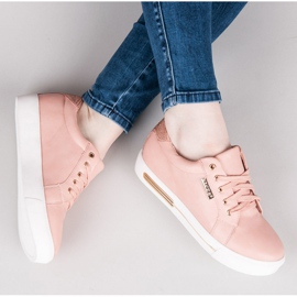 Vices Chaussures de sport à plateforme rose 1