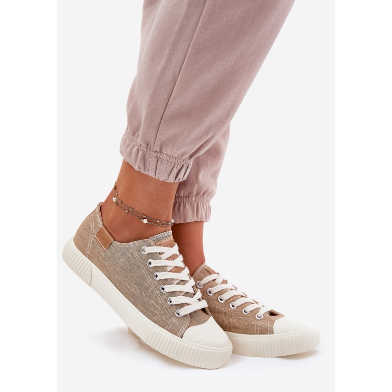 Sneakers matériels des femmes Big Star RR274795 Beige 1