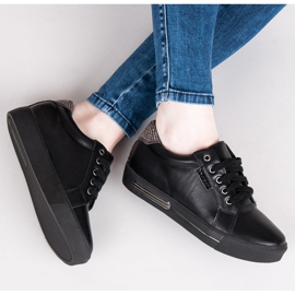 Vices Chaussures de sport à plateforme noir brun 1