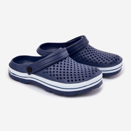 EVento Slippers de mousse bleu marine masculin 1