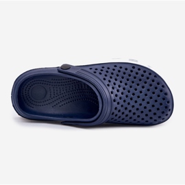 EVento Slippers de mousse bleu marine masculin 2
