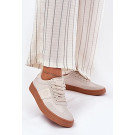 Sneakers féminins Big Star RR274806 beige 2