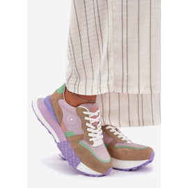 Sneakers en daim féminin sur la plate-forme du système rose Hi-Polish Big Star RR274815 1 Sneakers en daim féminin sur la plate-forme du système rose Hi-Polish Big Star RR274815 1