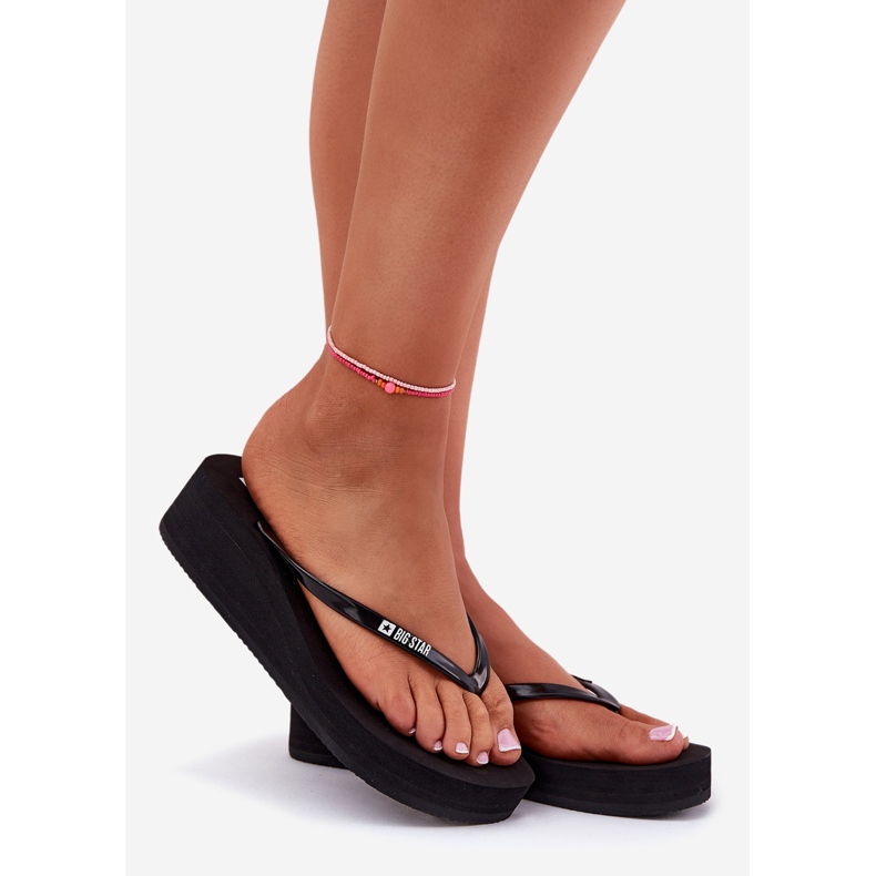 Flip pour femmes -flops sur les coins Big Star RR274A549 Black noir 1