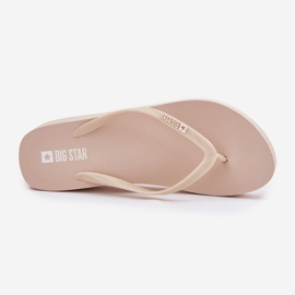 Flip pour femmes -flops sur les coins Big Star RR274A551 beige 2