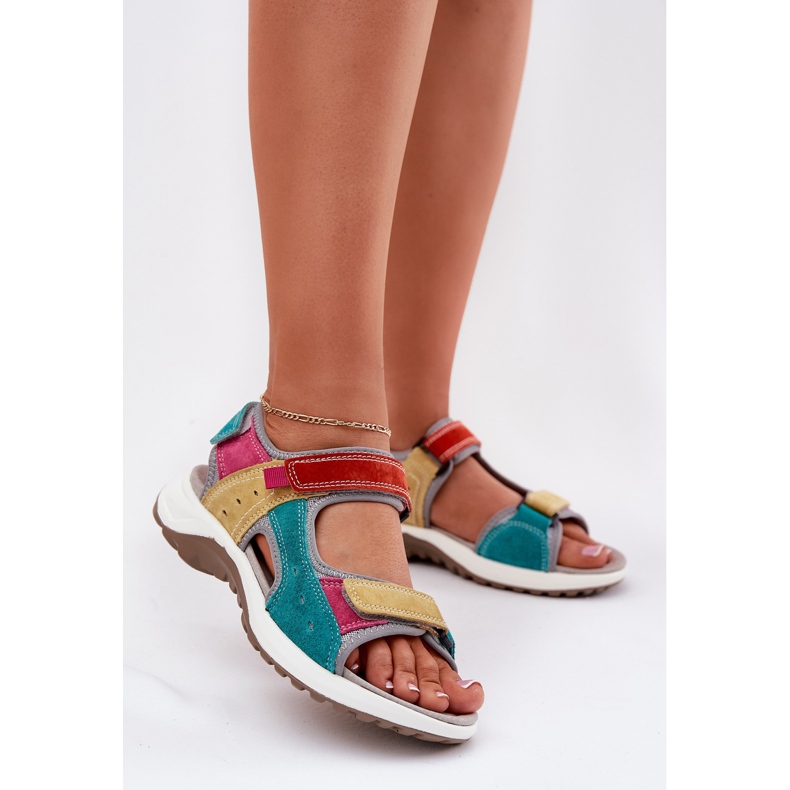 Sandales en cuir féminin McKeylor 95347 Multikolor multicolore 2