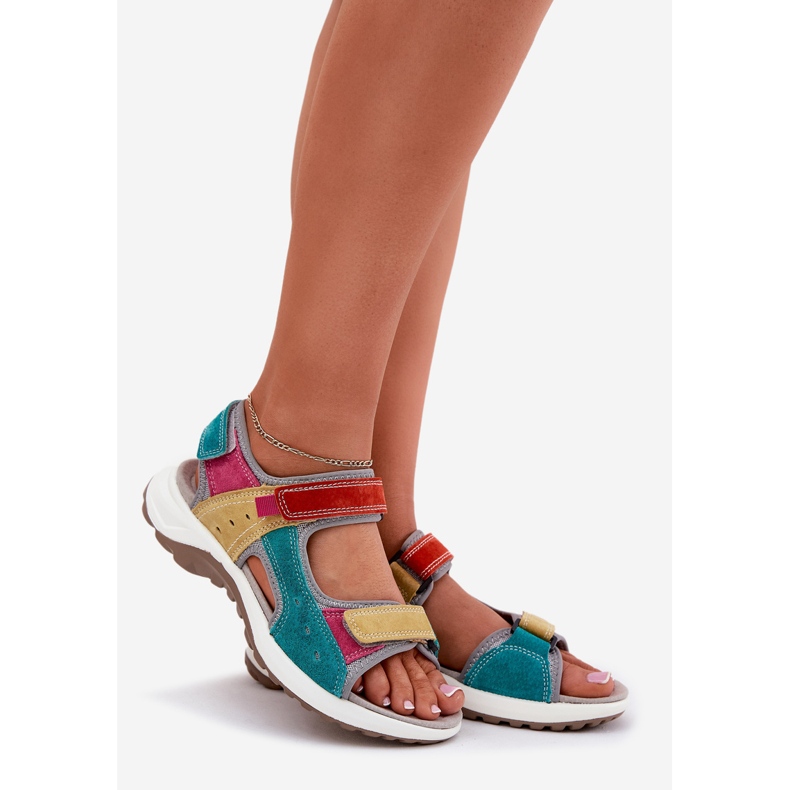 Sandales en cuir féminin McKeylor 95347 Multikolor multicolore 1